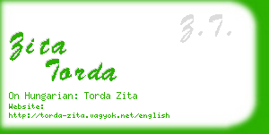 zita torda business card